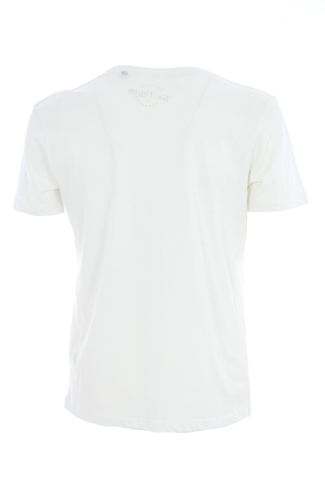 TEN-FIFTEEN T-shirt bianca in cotone con stampa barca - Mancinelli 1954