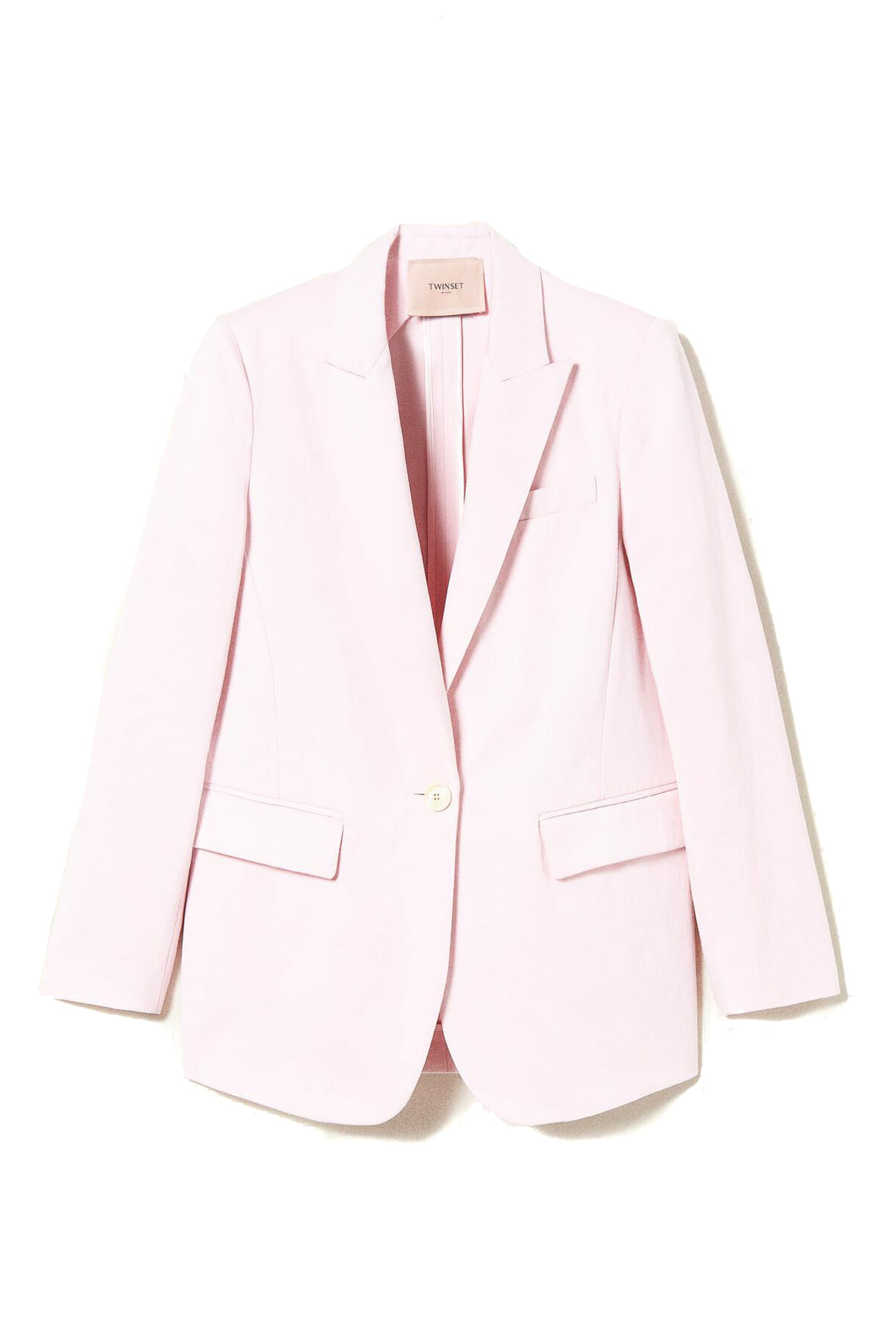 TWINSET Giacca blazer in raso opaco rosa - Mancinelli 1954
