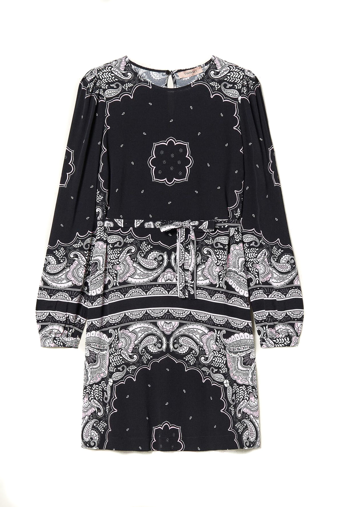 TWINSET Abito con stampa bandana nera - Mancinelli 1954