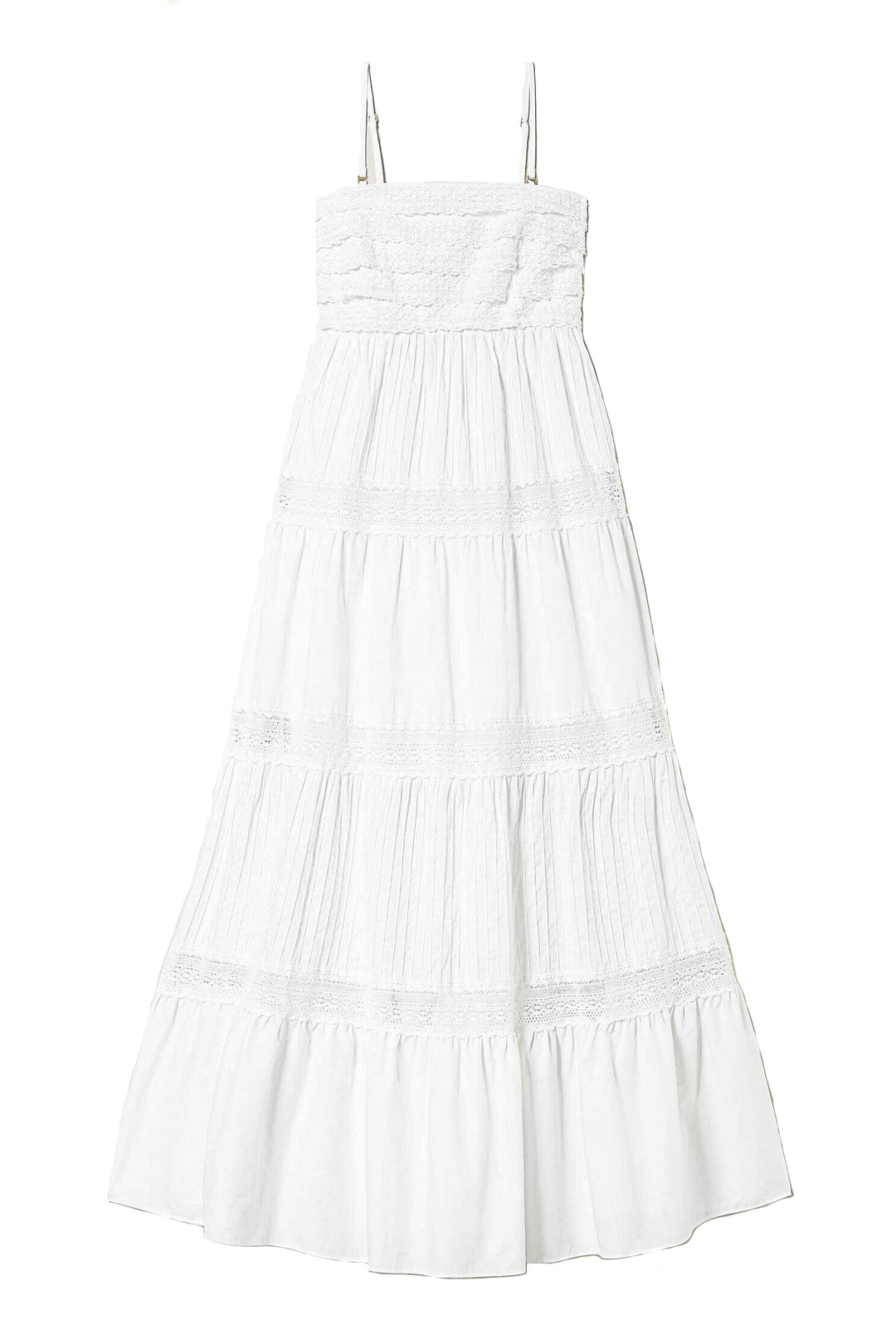 TWINSET Abito lungo bustier in pizzo bianco - Mancinelli 1954