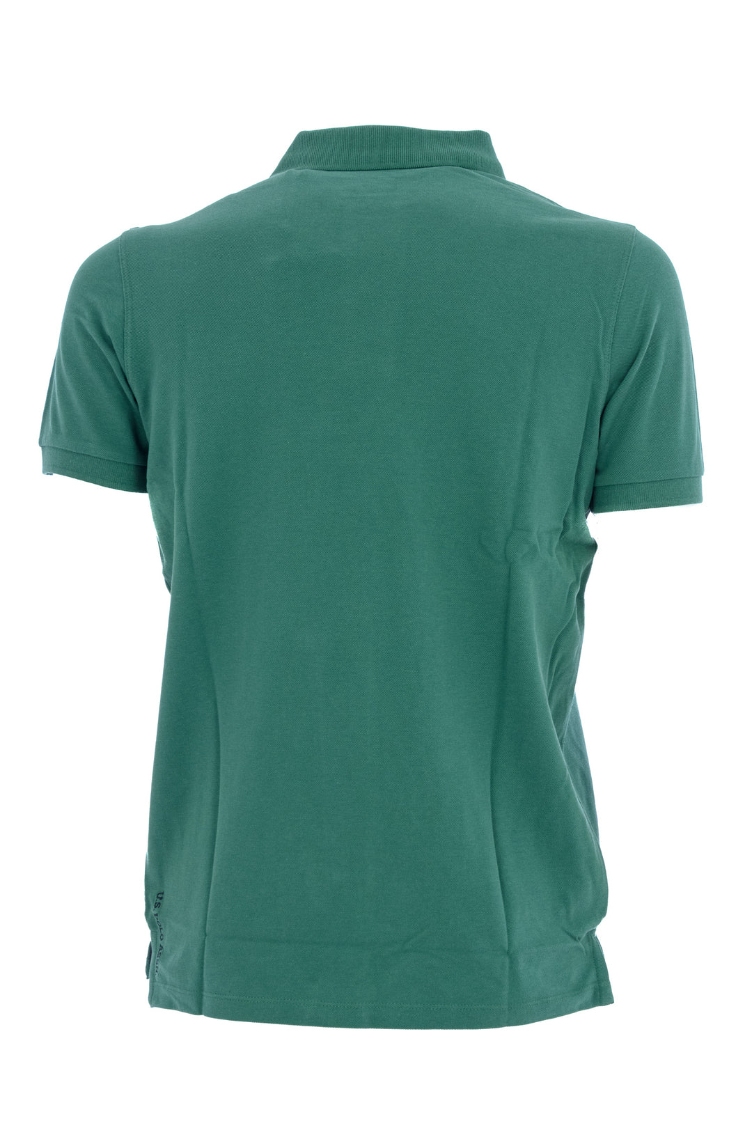 U.S. POLO ASSN. Polo in tricot di cotone con logo ricamato verde - Mancinelli 1954