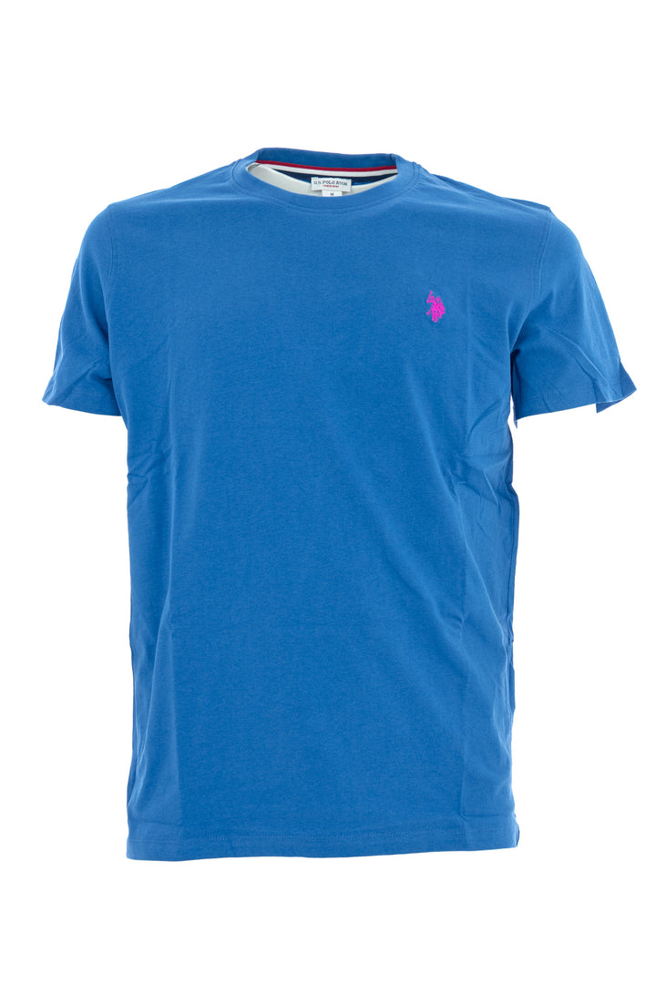 U.S. POLO ASSN. T-Shirt in cotone blu - Mancinelli 1954