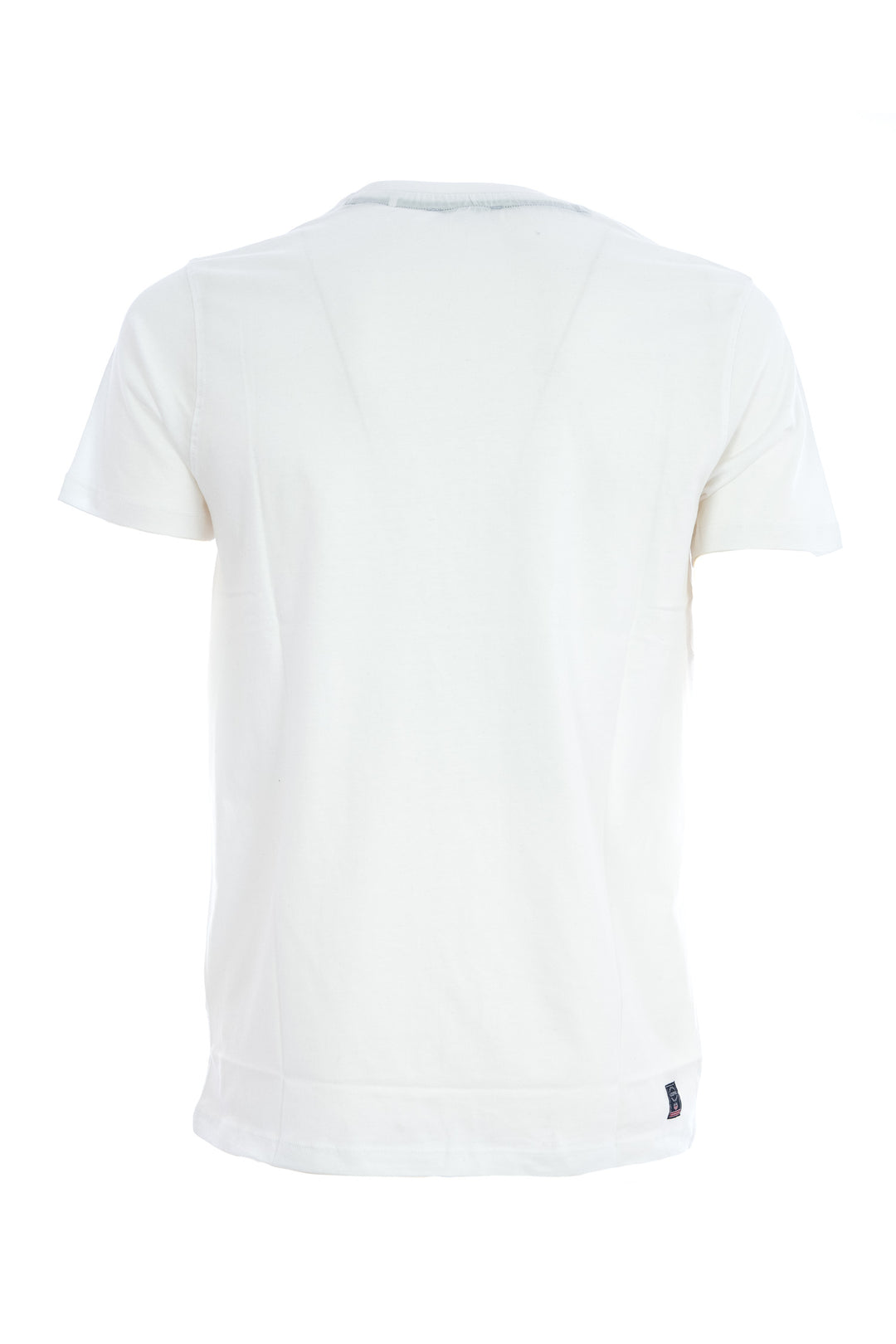 U.S. POLO ASSN. BEACHWEAR T-shirt in cotone con logo ricamato bianca - Mancinelli 1954