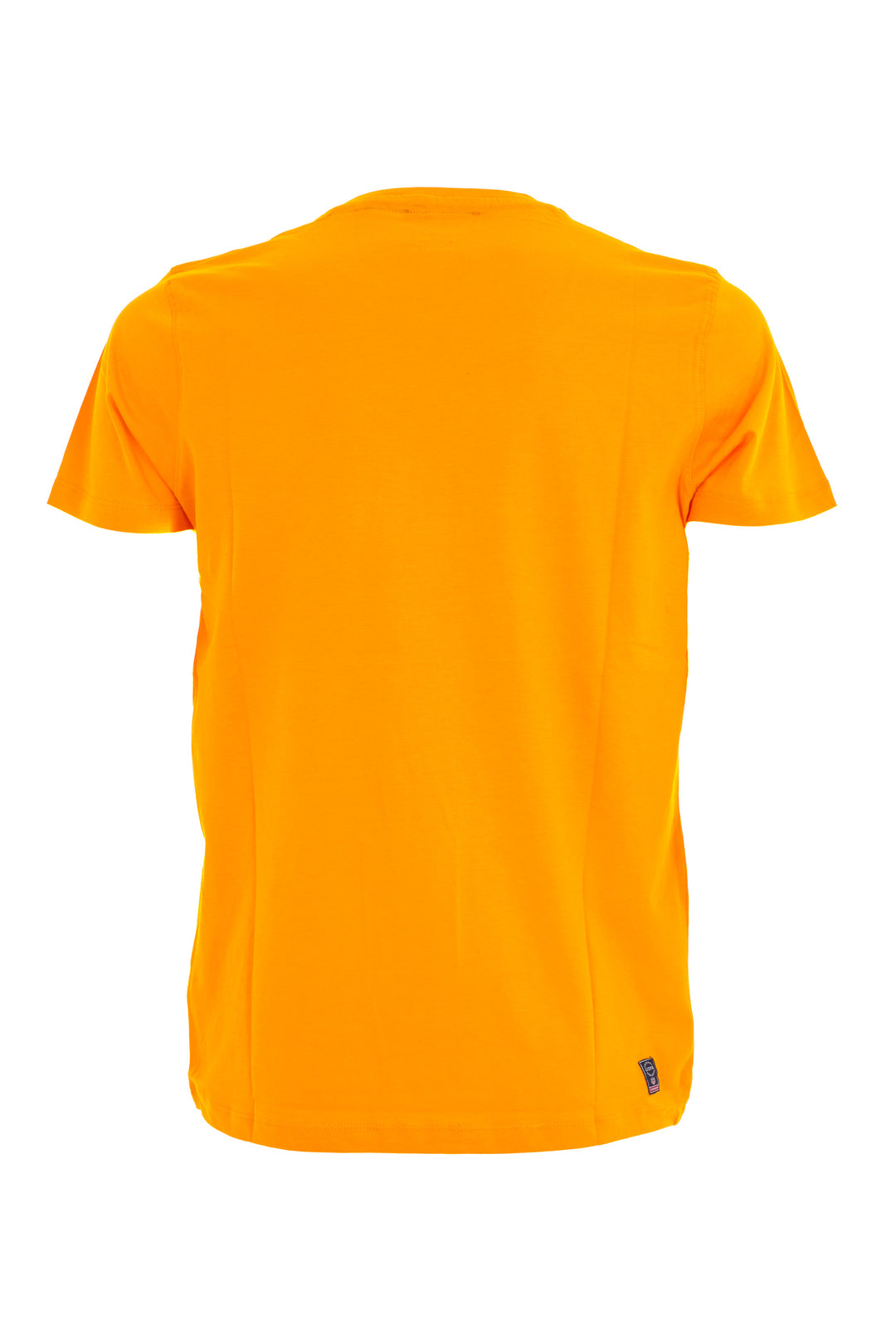U.S. POLO ASSN. BEACHWEAR T-shirt in cotone con logo ricamato arancio - Mancinelli 1954