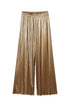 Pleated laminated desert trousers