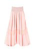 Pink crêpe de Chine and georgette skirt-dress