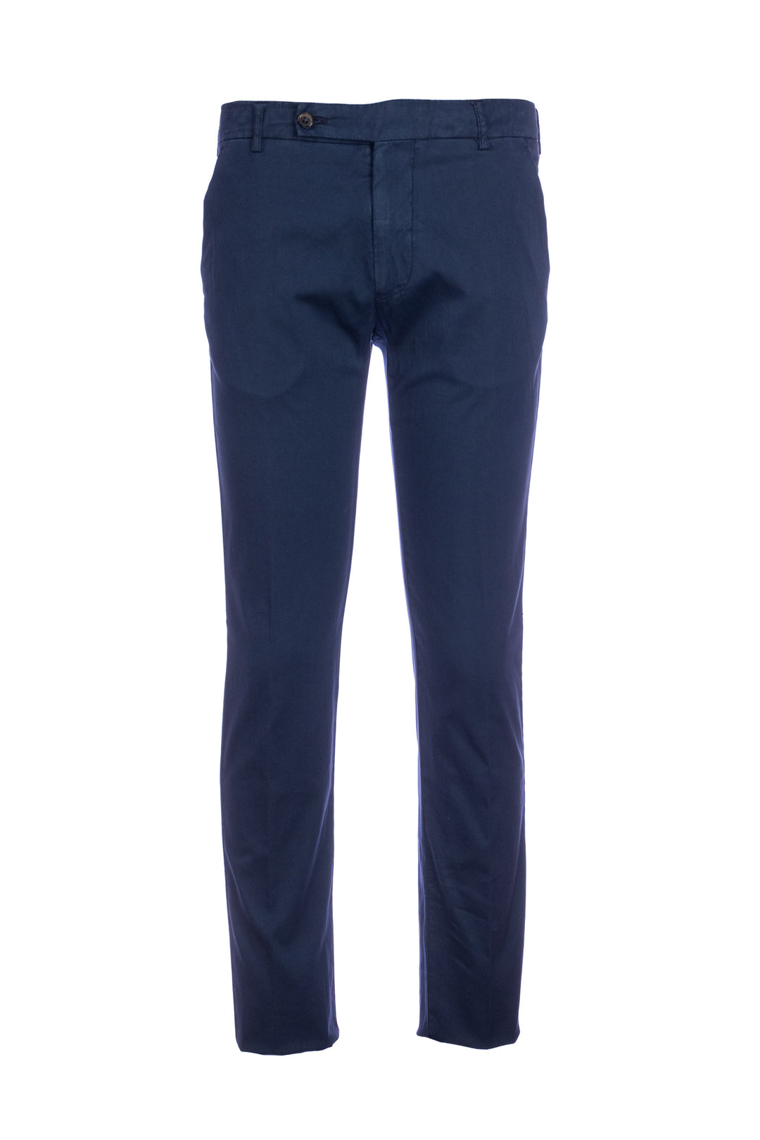 BERWICH Pantalone blu navy in misto cotone elasticizzato e seta - Mancinelli 1954