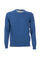 Blue crew neck sweater in cotton