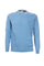 Light blue crew neck sweater in cotton