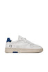Low sneaker in COURT MONO WHITE-BLUE leather