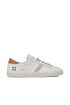 Low leather sneaker HILL LOW VINTAGE CALF WHITE-ORANGE