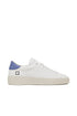 LEVANTE CALF WHITE-BLUE low sneaker in leather