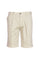 Beige Bermuda shorts in stretch cotton with elastic waist