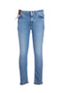 Jeans 5 tasche in cotone stretch lavaggio chiaro