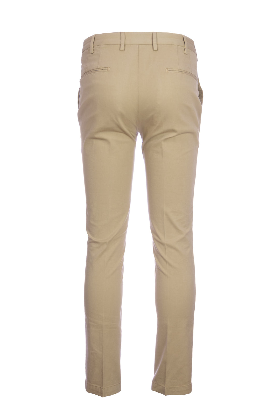 DEVORE Pantalone cammello in cotone stretch con vita elastica - Mancinelli 1954