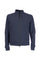 Navy blue packable bomber jacket in bi-stretch knit fabric