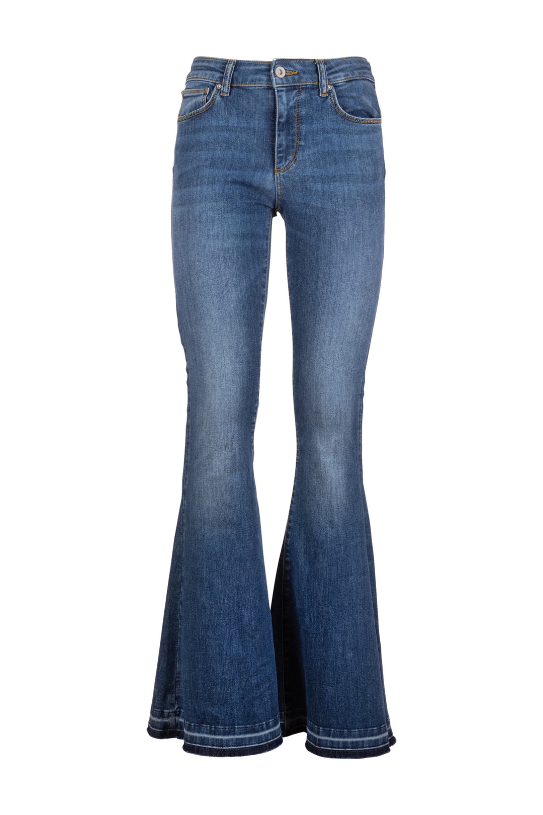 FRACOMINA Jeans bootcut effetto push up in denim lavaggio medio - Mancinelli 1954