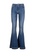 Jeans bootcut effetto push up in denim lavaggio medio