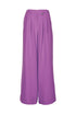 Wide purple palazzo trousers with pences