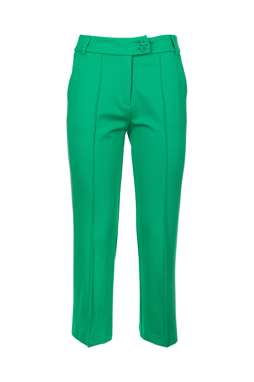 FRACOMINA Pantalone cropped verde in tessuto stretch - Mancinelli 1954