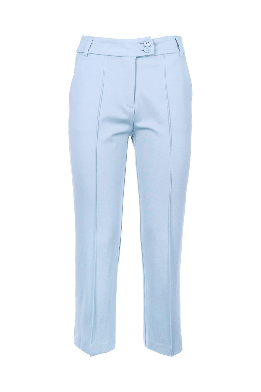 FRACOMINA Pantalone cropped blu chiaro in tessuto stretch - Mancinelli 1954