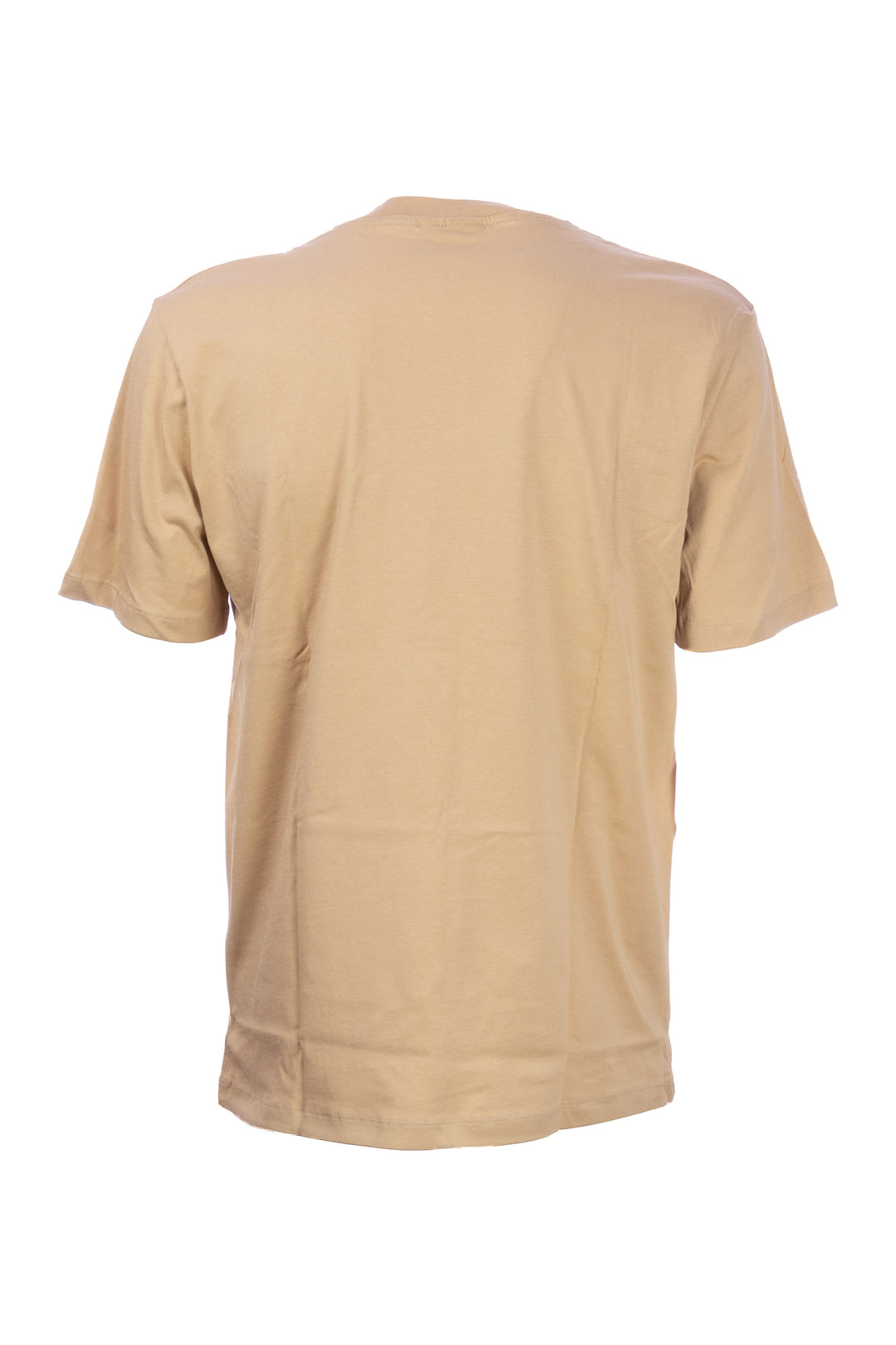 GAELLE T-shirt beige in cotone con logo stampato - Mancinelli 1954