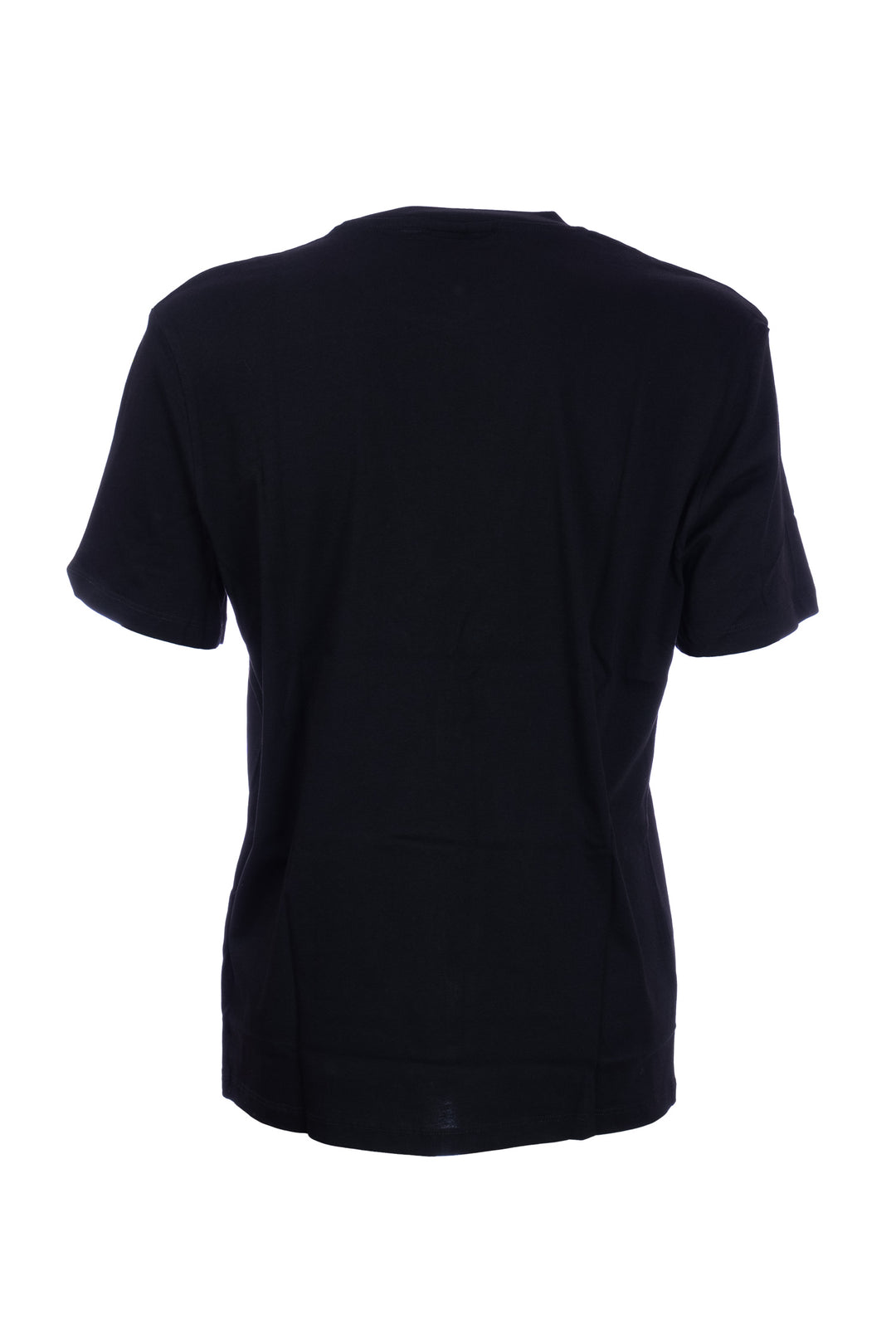 GAELLE T-shirt nera in cotone con logo stampato - Mancinelli 1954