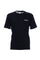 Black cotton T-shirt with printed logo