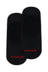 Solid color black high-necked cotton insoles