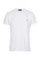 Solid white cotton T-shirt