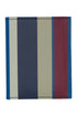 Portefeuille unisexe en cuir bleu roi à rayures multicolores