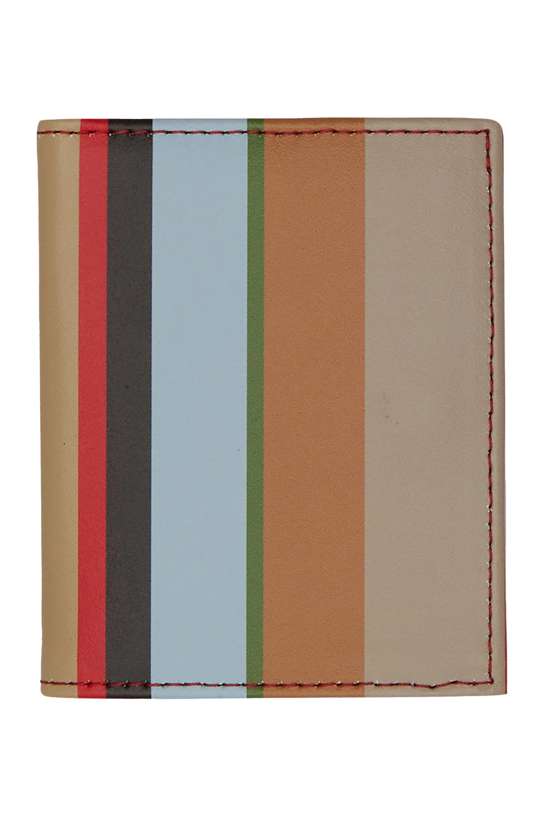 GALLO Portafoglio unisex pelle biscotto righe multicolor - Mancinelli 1954