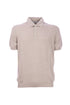 Vintage beige polo shirt in fresh cotton knit