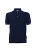 Navy blue vintage polo shirt in fresh cotton knit
