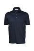 Navy blue polo shirt in lisle cotton