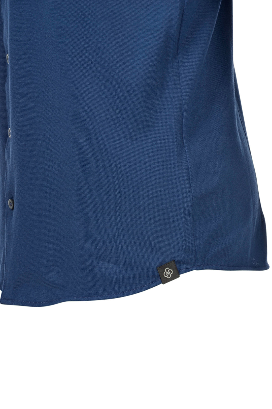 GRAN SASSO Camicia blu in piquet di cotone light - Mancinelli 1954