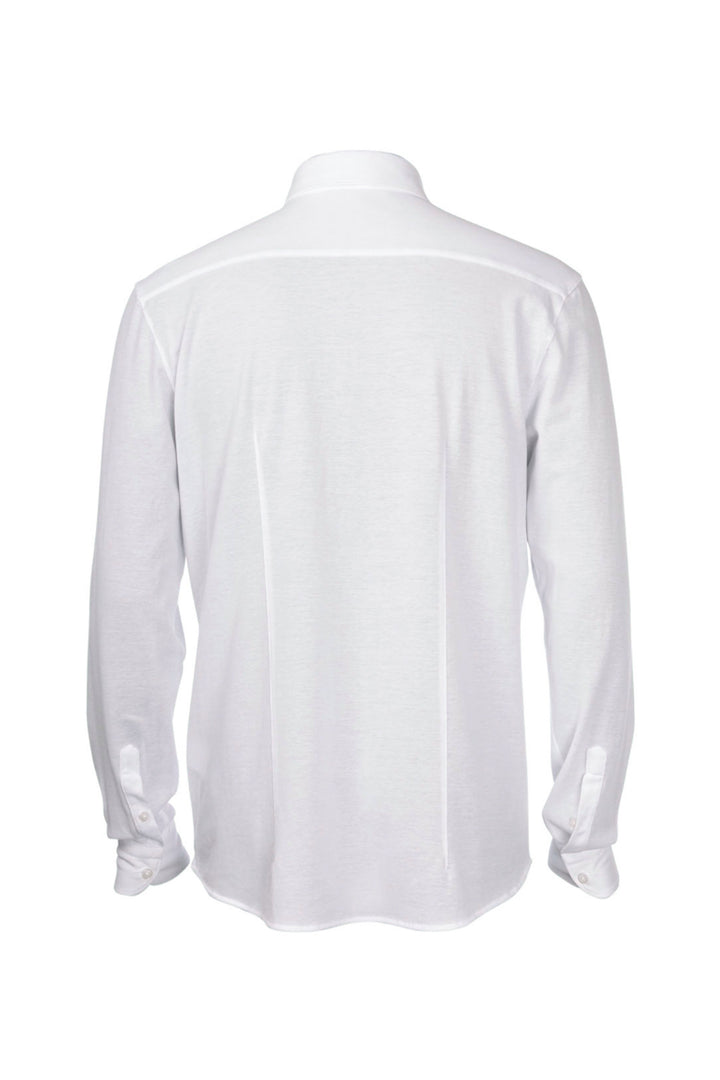 GRAN SASSO Camicia bianca in piquet di cotone light - Mancinelli 1954