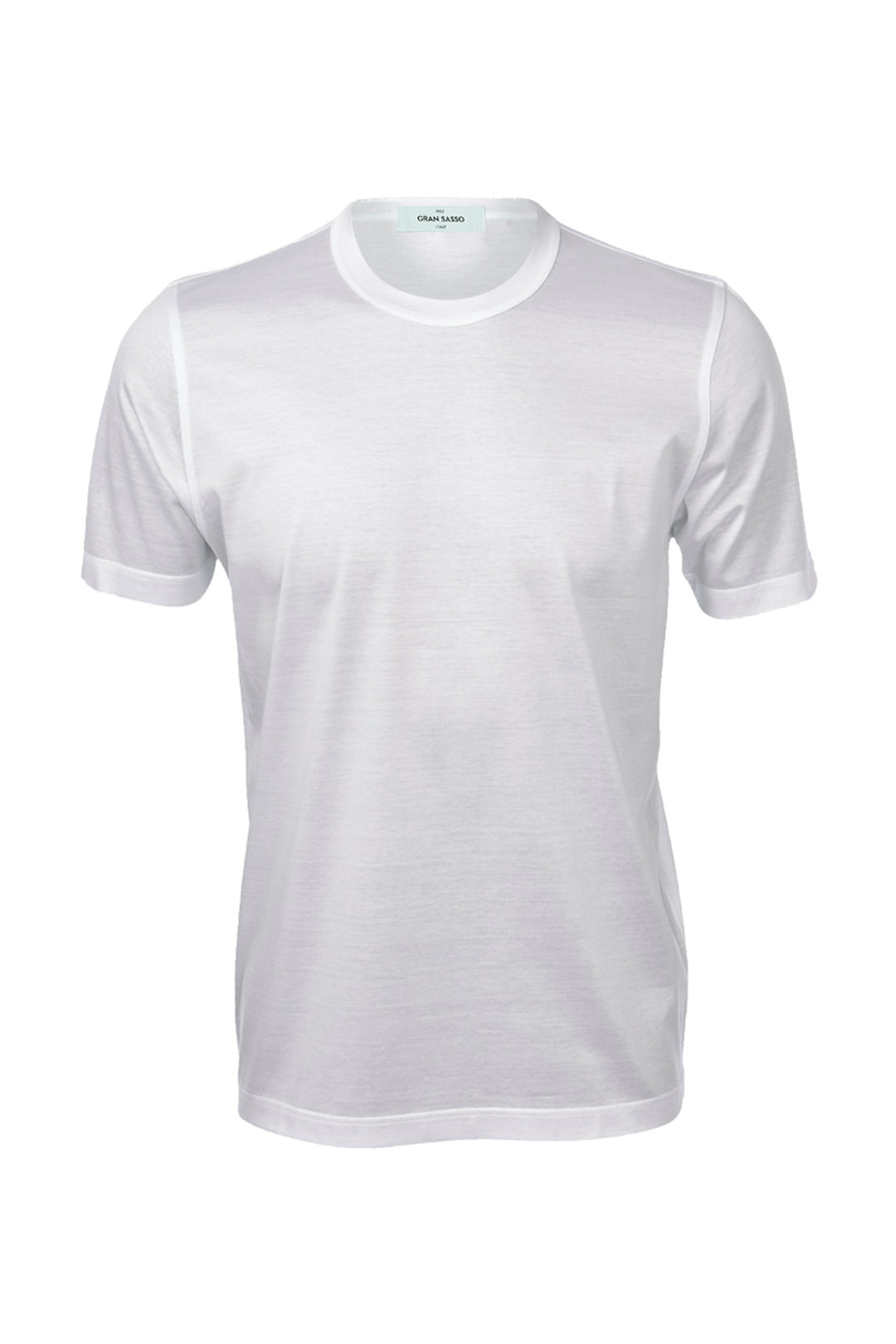 GRAN SASSO T-shirt bianca in cotone filo di scozia - Mancinelli 1954