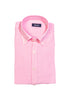 Camicia button down rosa in lino