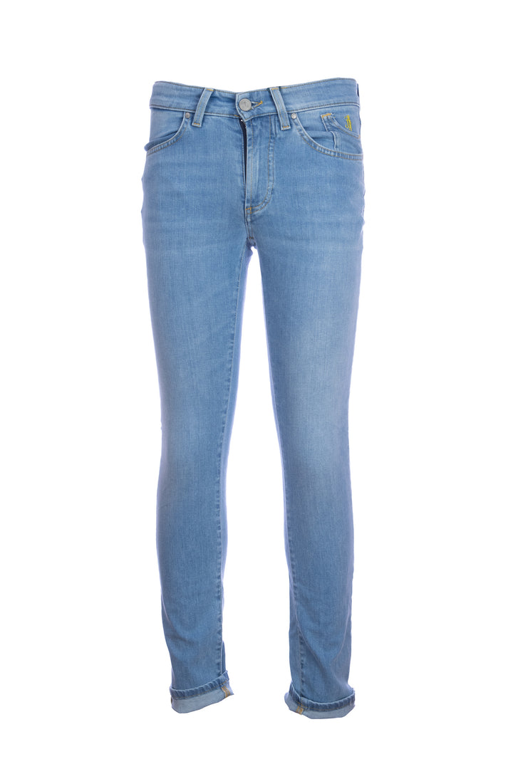 JECKERSON Jeans cinque tasche in denim stretch lavaggio chiaro - Mancinelli 1954