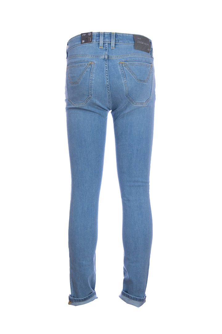 JECKERSON Jeans cinque tasche in denim stretch lavaggio chiaro - Mancinelli 1954