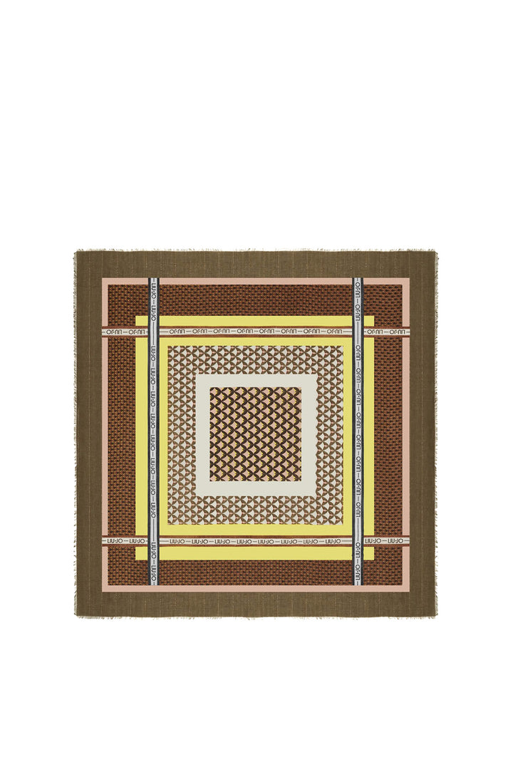 LIU JO Foulard verdone ecosostenibile con stampa geometrica - Mancinelli 1954