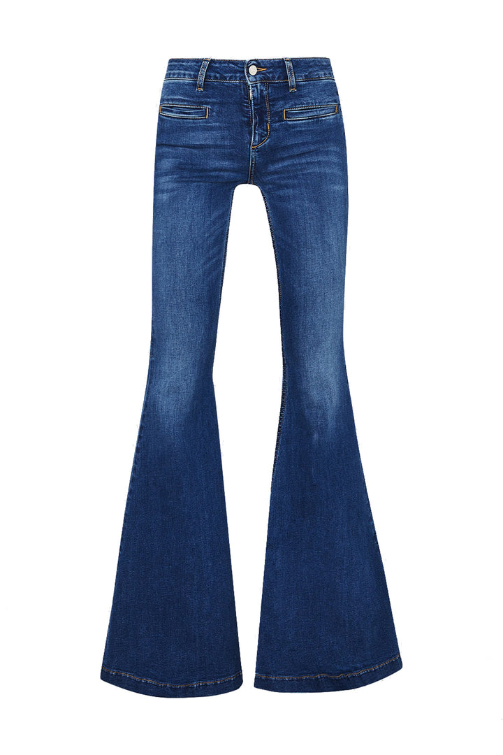 LIU JO Jeans a zampa ecosostenibile in denim stretch scuro - Mancinelli 1954