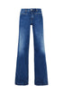 Eco-friendly flare jeans in dark stretch denim