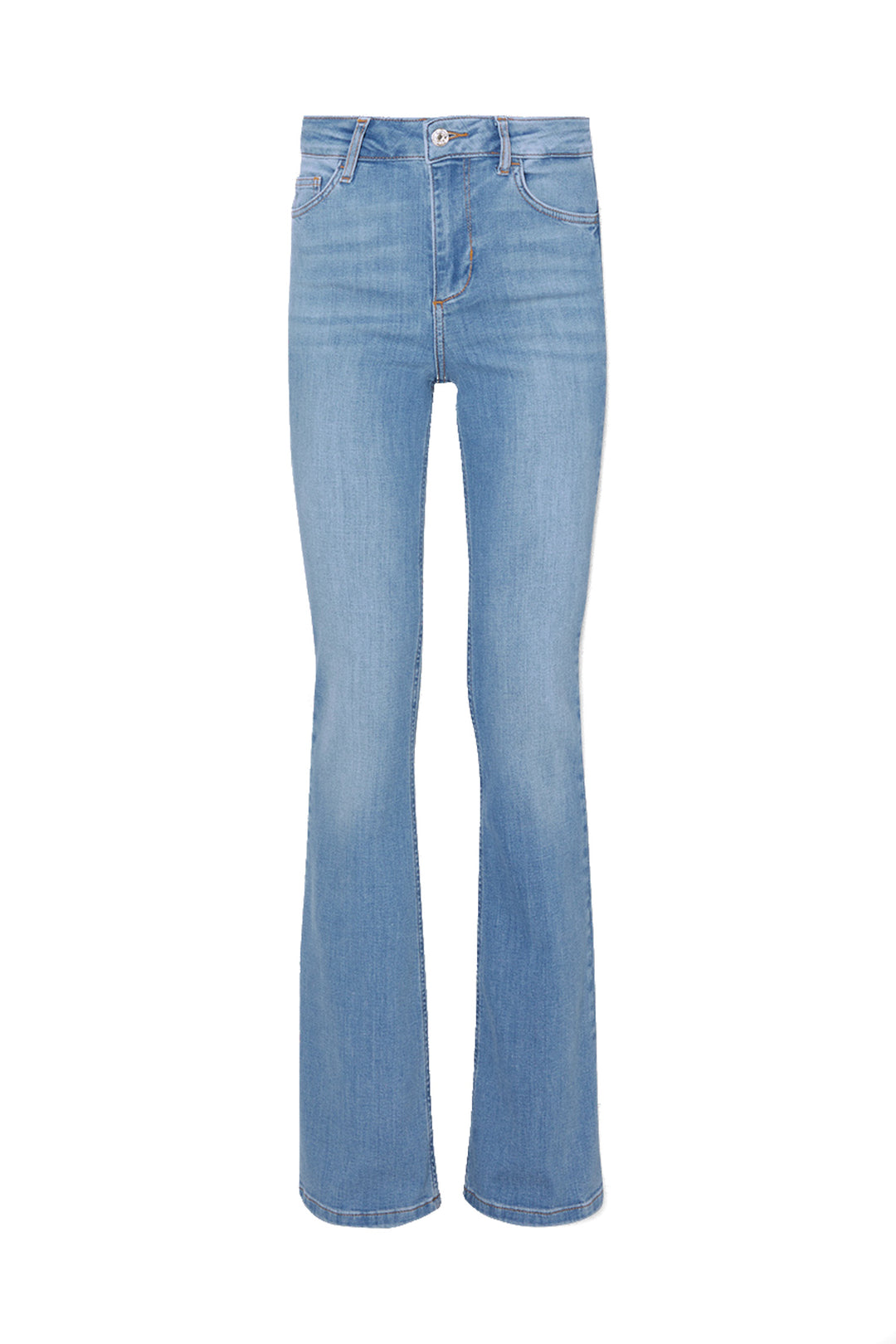 LIU JO Jeans flare vita alta Bottom Up in denim stretch chiaro - Mancinelli 1954