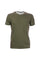 Solid color khaki T-shirt in cotton