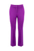 “EXPO” amethyst trumpet trousers in Milano stitch