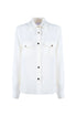 Camicia “FLAMEL” bianca con tasche sul petto