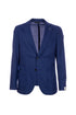 Blue two-button jacket unlined in virgin wool