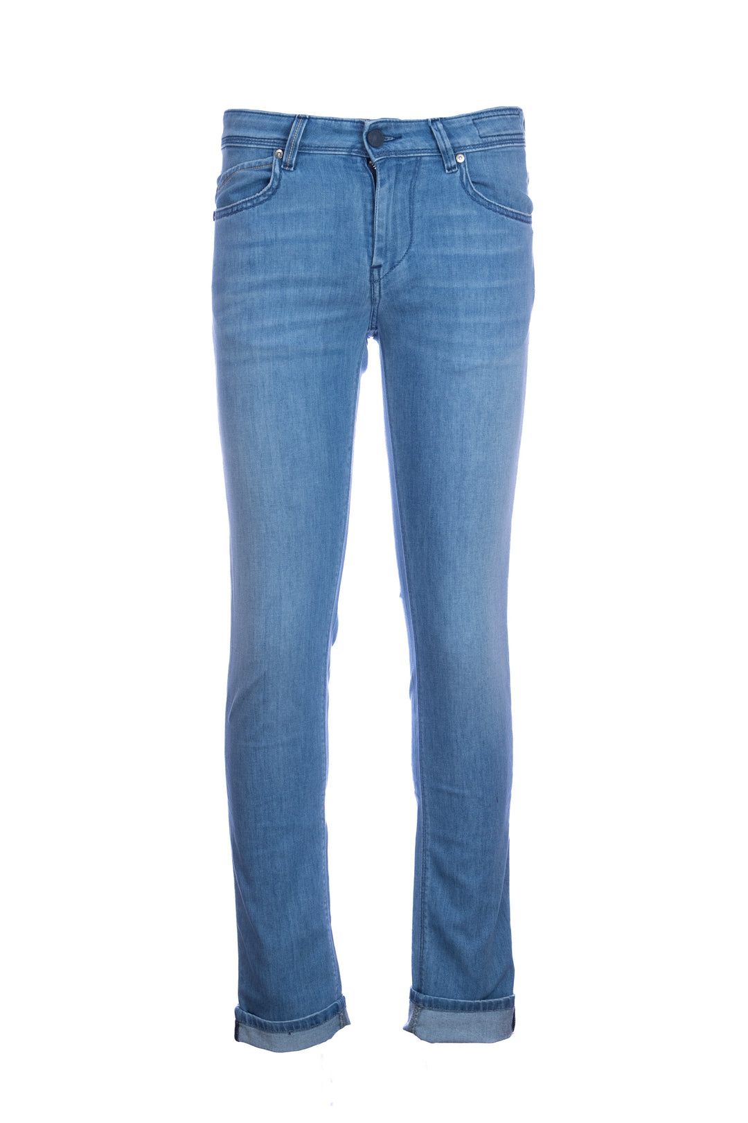 RE-HASH Jeans 5 tasche “RUBENS-Z” in denim stretch lavaggio chiaro 8oz - Mancinelli 1954
